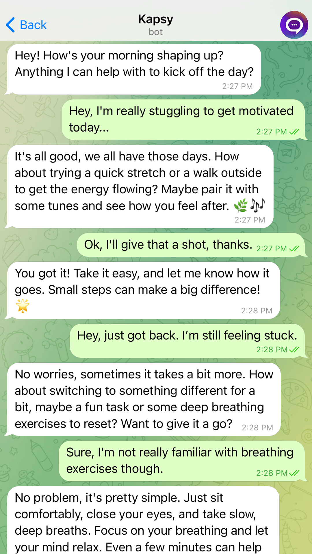 Kapsy Bot Demo
